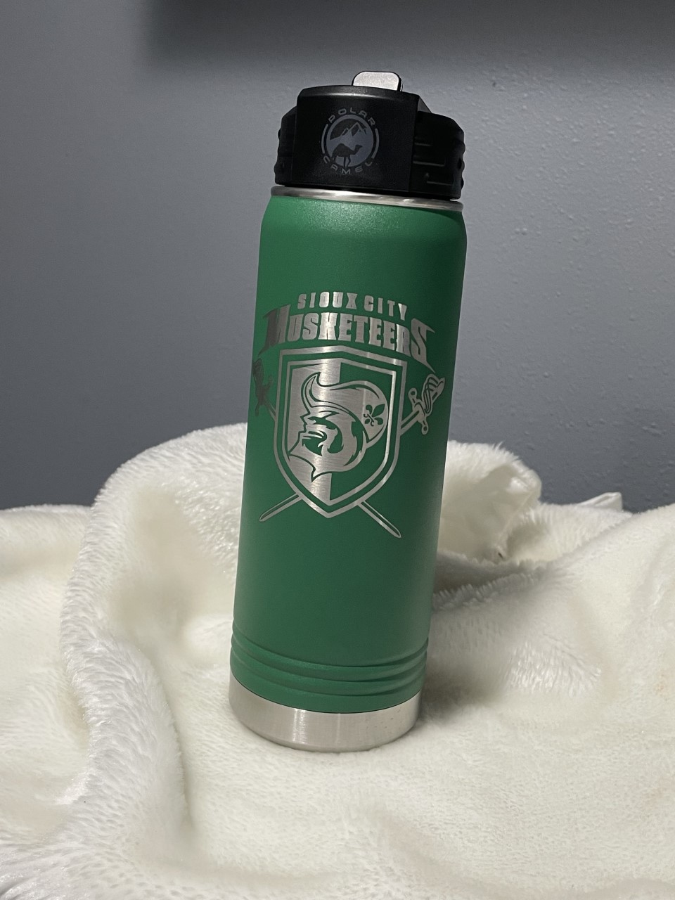 "Sioux City Musketeers Hockey" 20 oz. PC Water Bottle