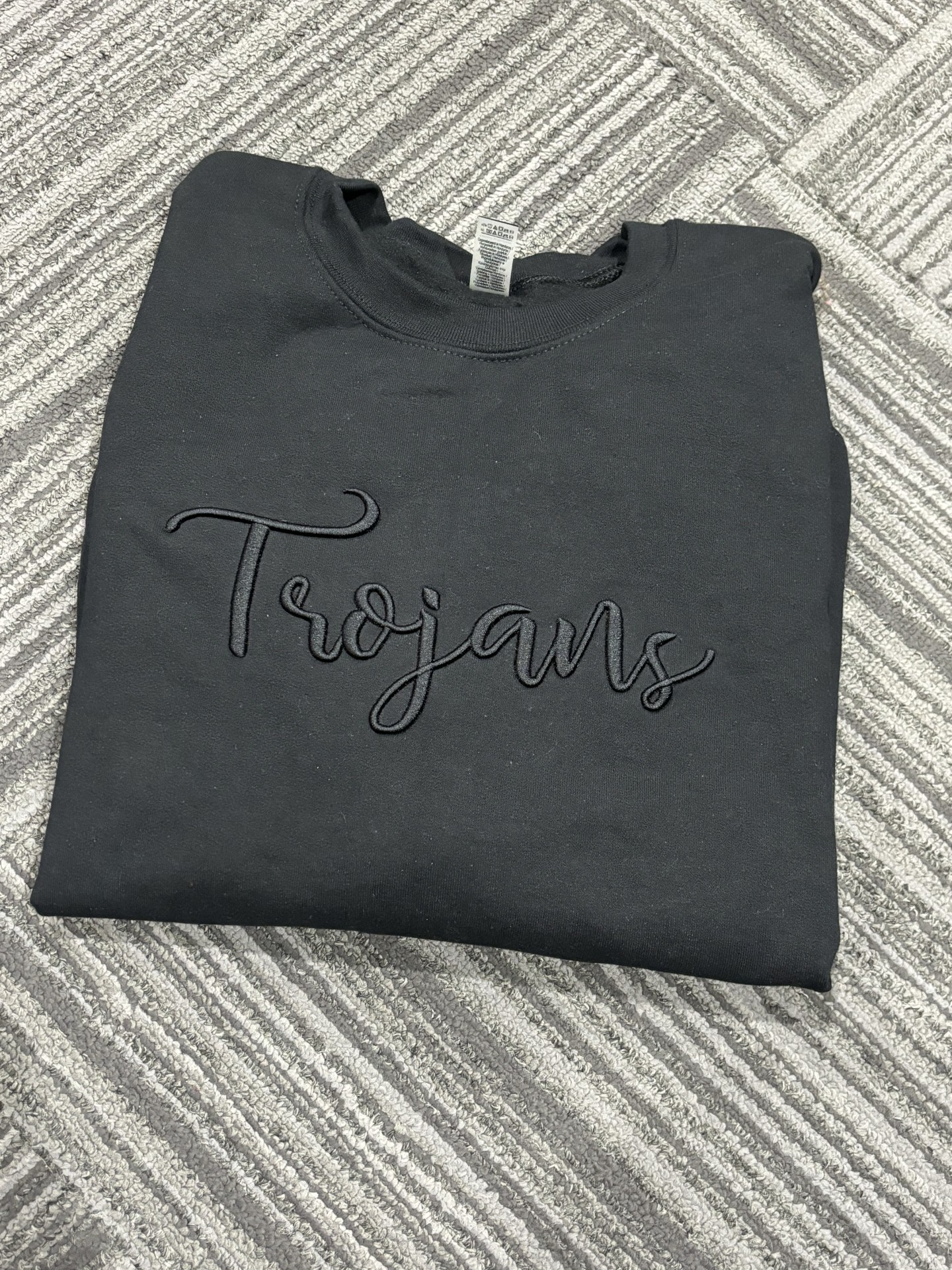 Trojans 3D Embroidered Crewneck Sweatshirt