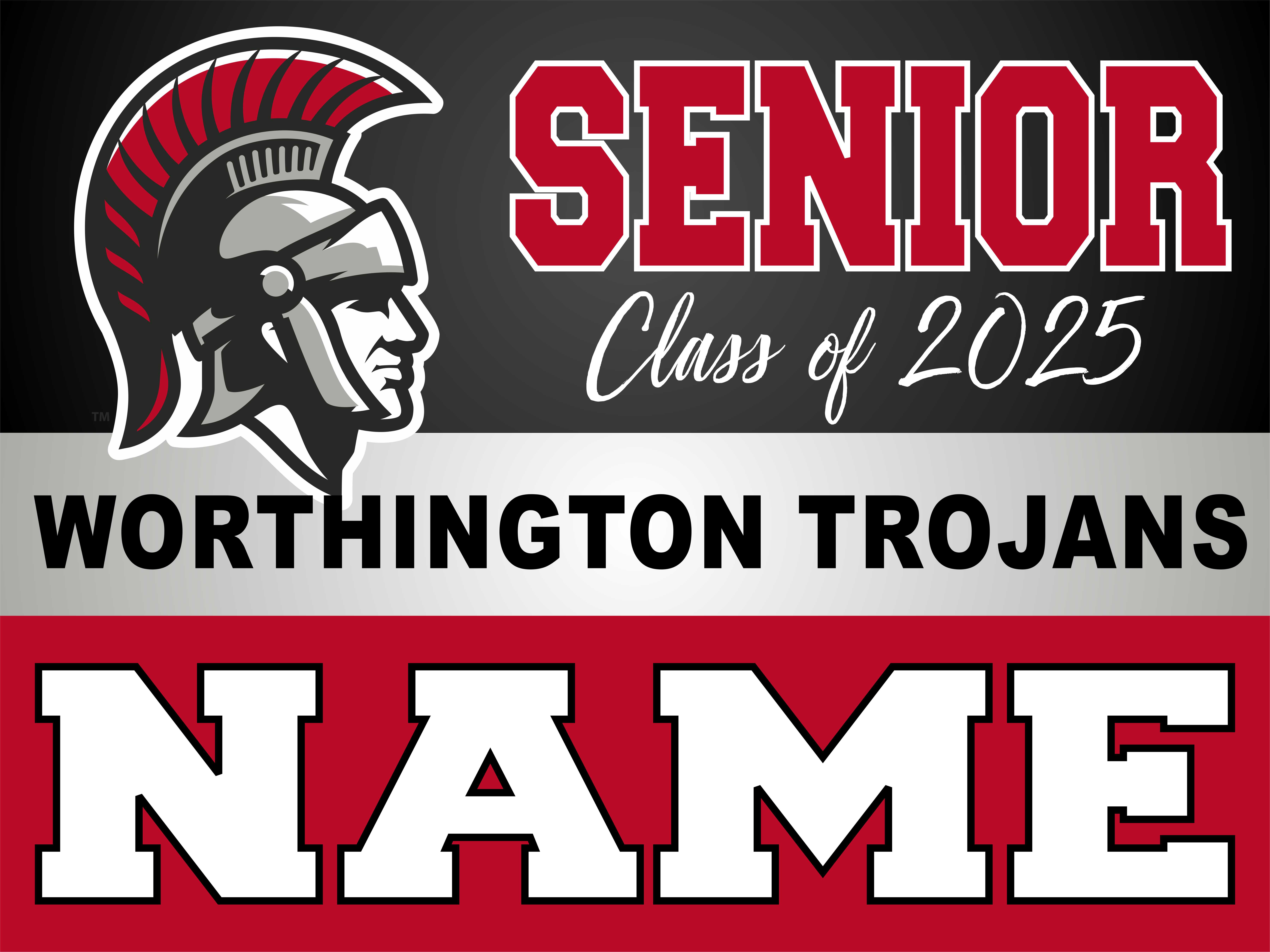 SENIOR Yard Sign (ANY SCHOOL)