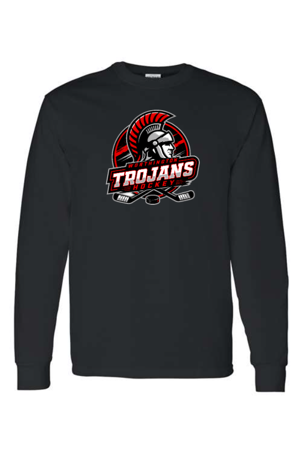 SCREEN PRINTED 2026 Trojan Hockey Longsleeve