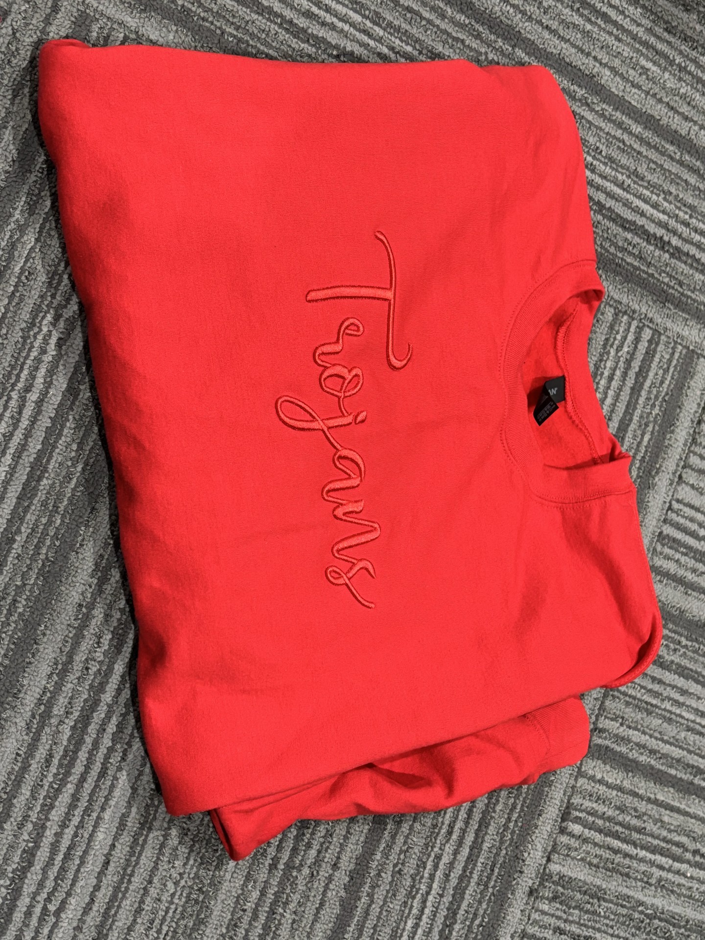 3D Trojans Crewneck Sweatshirt STITCHED