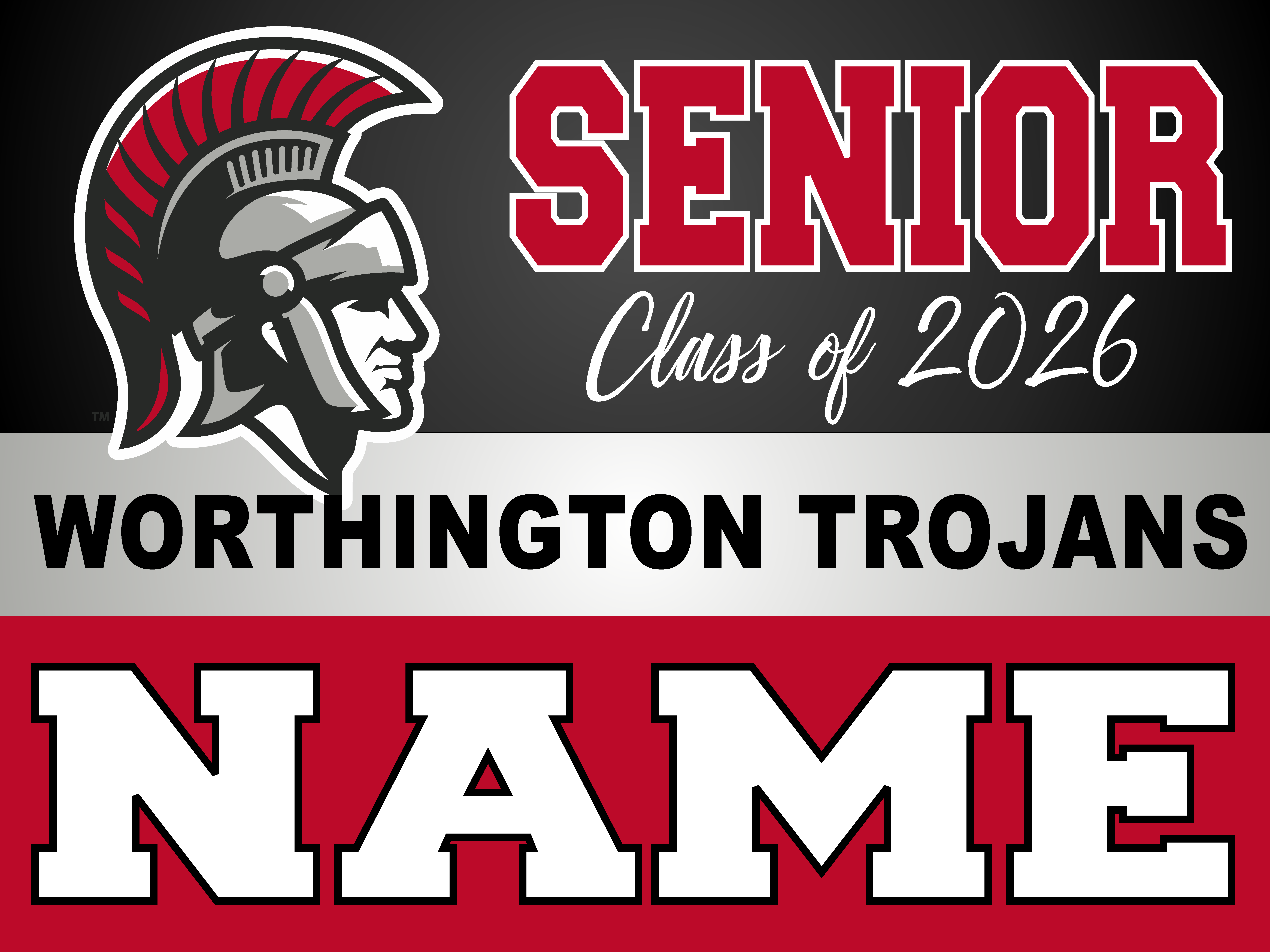 CLASS OF 2026 Personalized Yard Sign