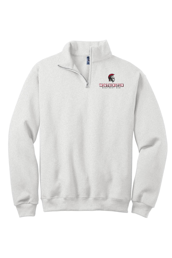 STAFF Jerzees NuBlend 1/4-Zip Cadet Collar Sweatshirt STITCHED