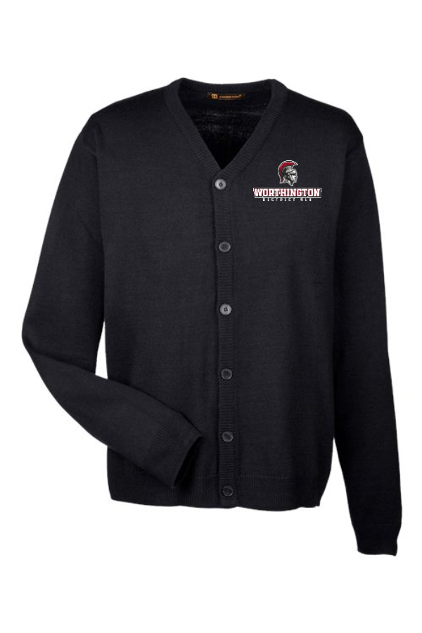 STAFF Men's Pilbloc V-Neck Button Cardigan Sweater STITCHED