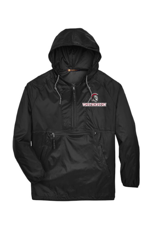 TROJANS Unisex Packable Hooded Nylon Jacket