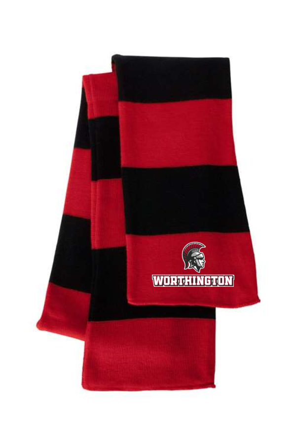 Worthington Trojans Knit Scarf STITCHED