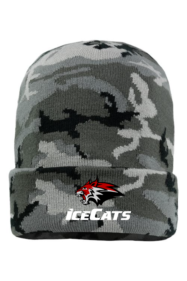 BV Ice Cats 12" Solid Cuffed Beanie
