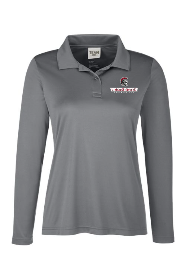 STAFF Women's Zone Performance Long Sleeve Polo STITCHED