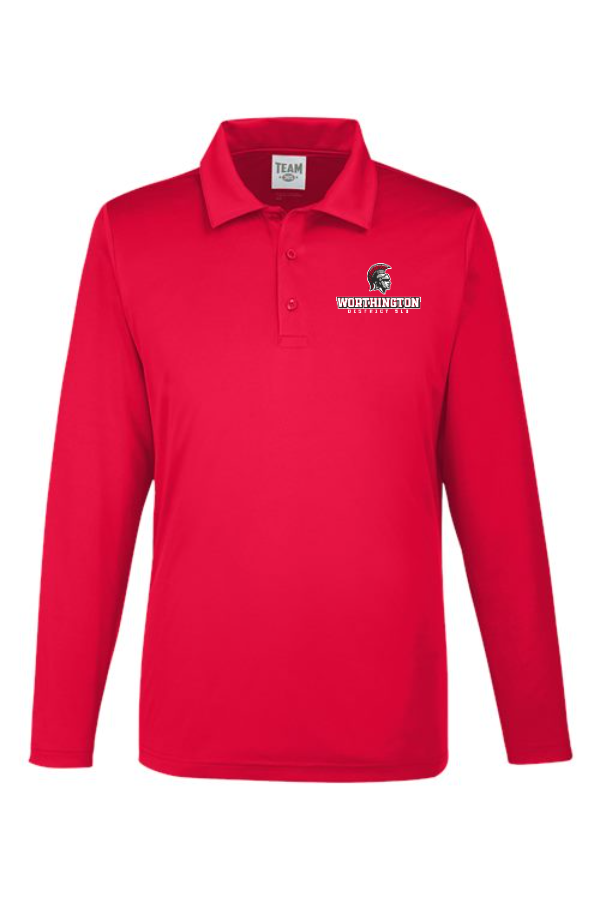 Men's Zone Performance Long Sleeve Polo STITCHED