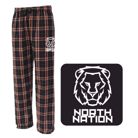 Black/Orange Flannel Pants