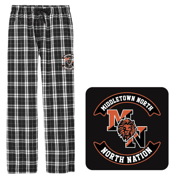 Black/Orange Flannel Pants