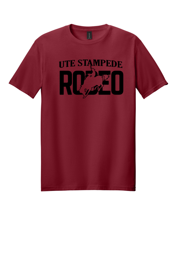Ute Stampede T-shirt with black design