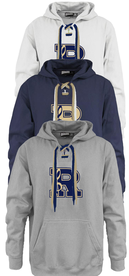 Big Band print Faceoff Hoodie - 715