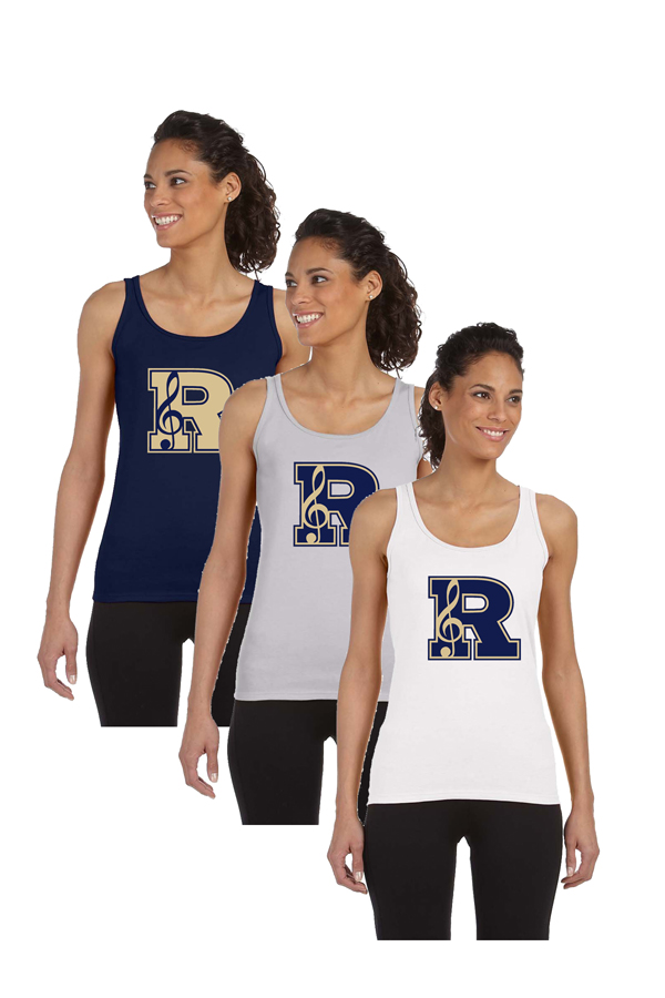 Big Band print Ladies Fitted Tank - G642L