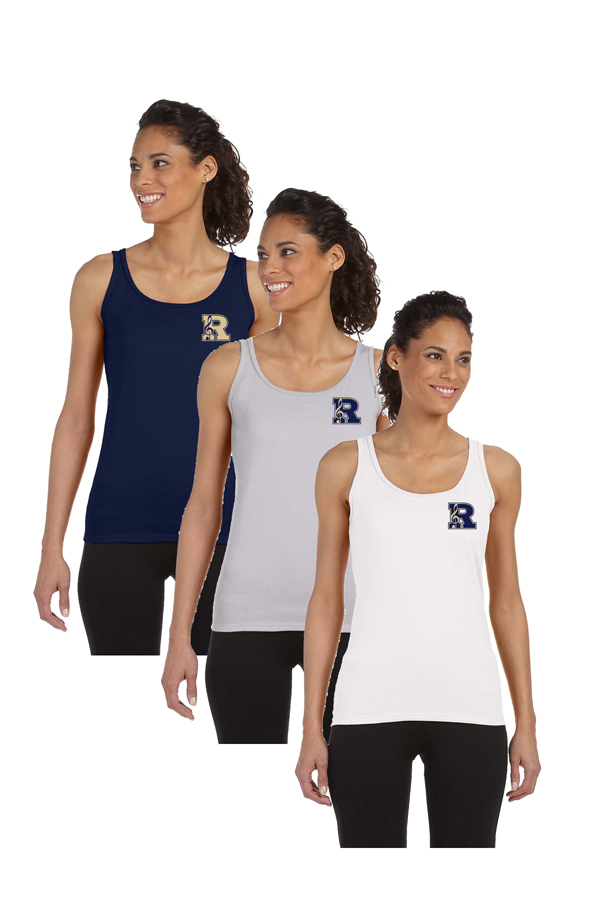 Small Band print Ladies Fitted Tank - G642L