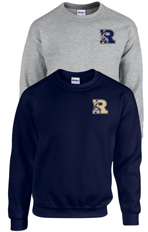 Left Chest Band print Crewneck Sweatshirt - 18000B/18000