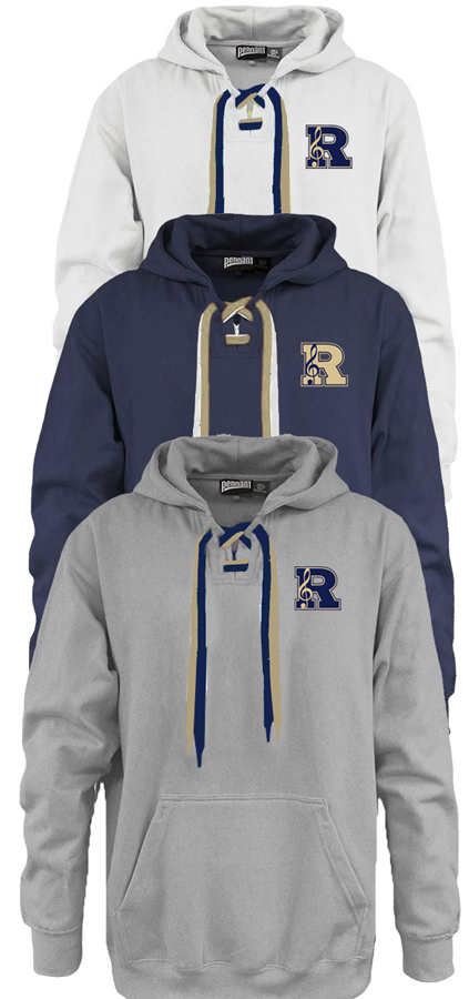 Left Chest Band print Faceoff Hoodie - 715