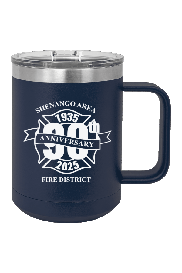 Navy Blue Polar Camel 15 oz. Coffee Mug with Slider Lid