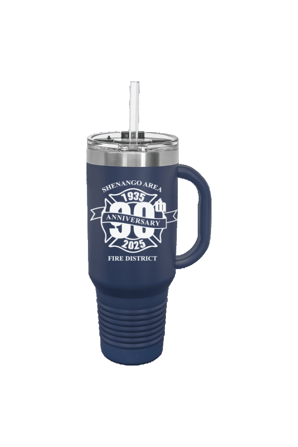 Navy Blue Polar Camel 40 oz. Travel Mug with Snap Lid and Straw