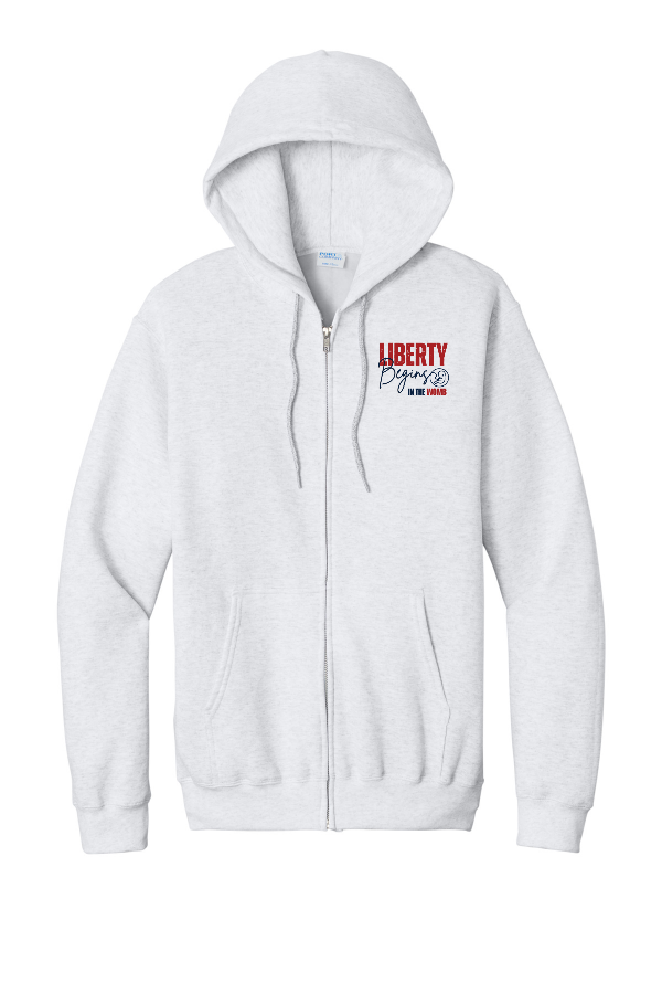Port & Co Core Fleece Full-Zip Hooded Sweatshirt