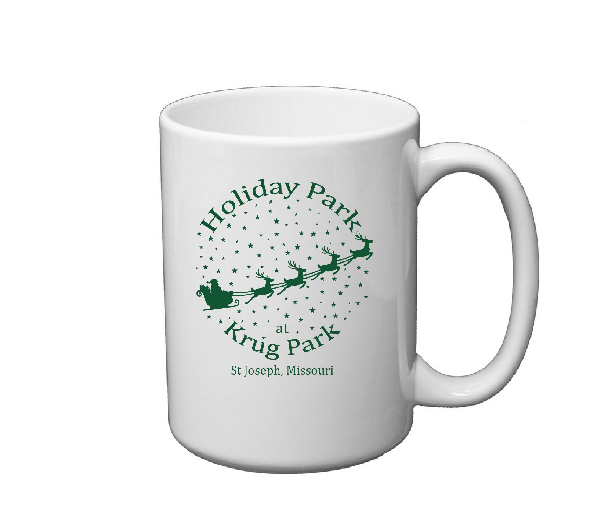 Holiday Park 15 oz Coffee Mug