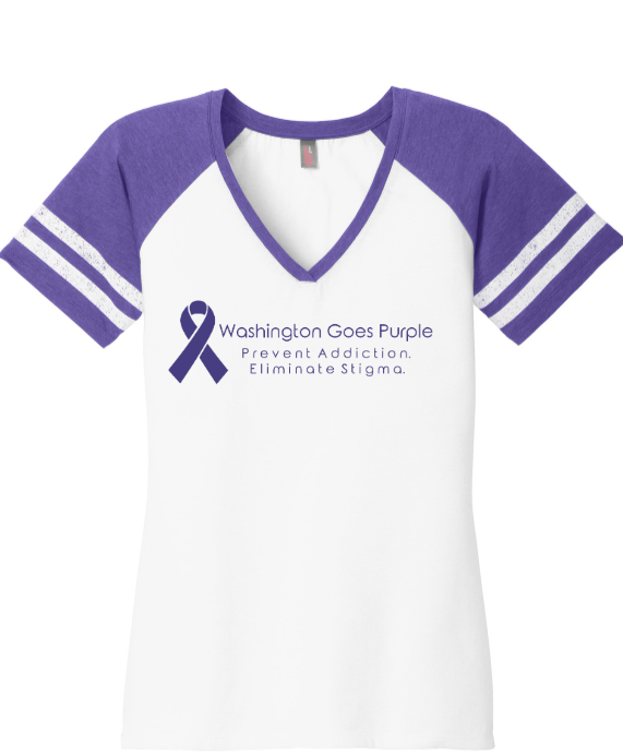 WOMEN'S V NECK GAME TEE