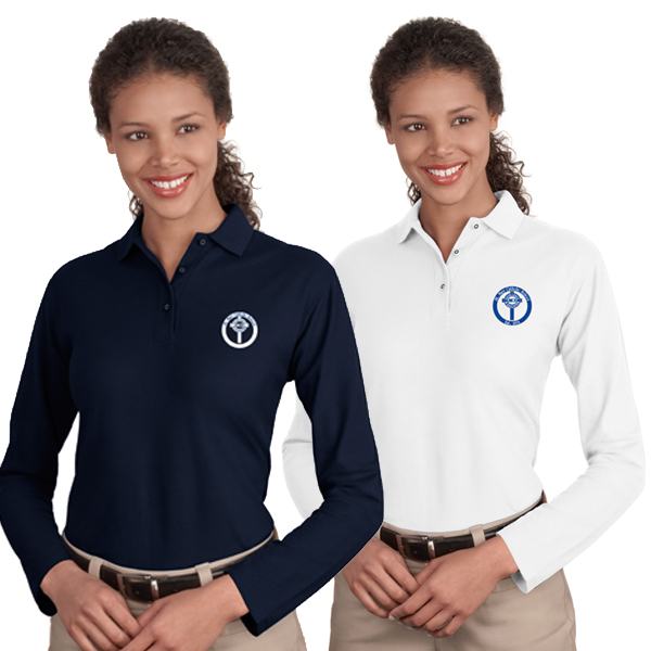 Ladies Long Sleeve Silk Touch Polo