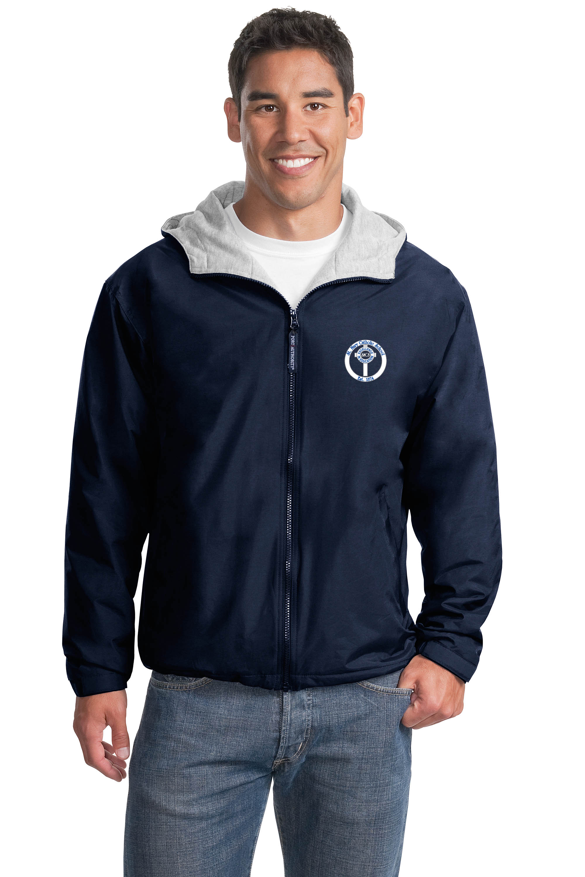 Adult Team Jacket with Logo Embroidered Left Chest