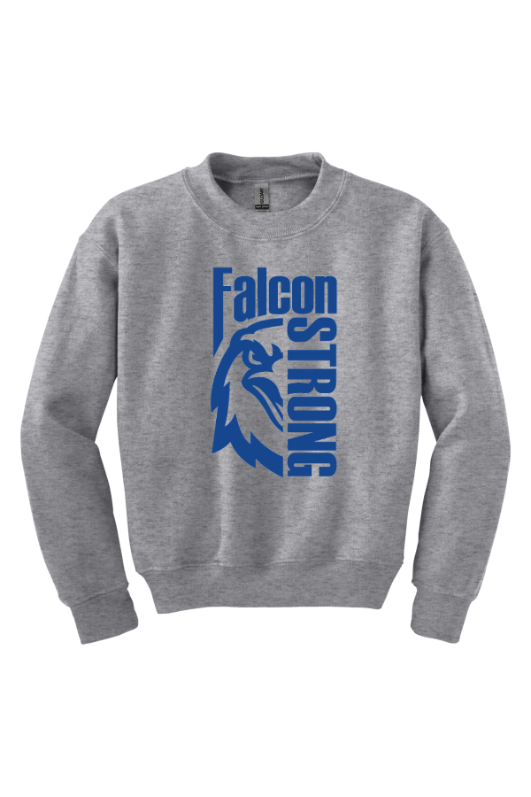 Crewneck Sweatshirt with Falcon Face Design *Uniform Approved*