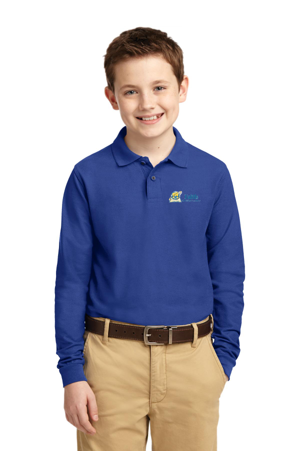 ZJ Youth Silk Touch Long Sleeve Polo