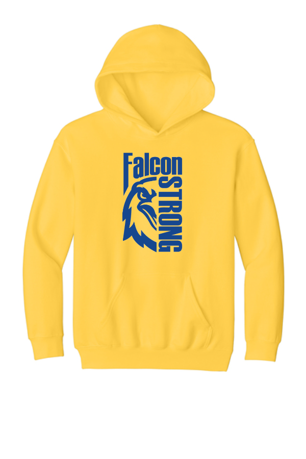 Hooded Sweatshirt with Falcon Face Design *Uniform Approved*