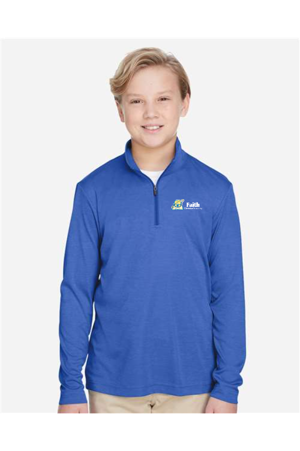 Youth Heather Performance 1/4 Zip *Uniform Approved*