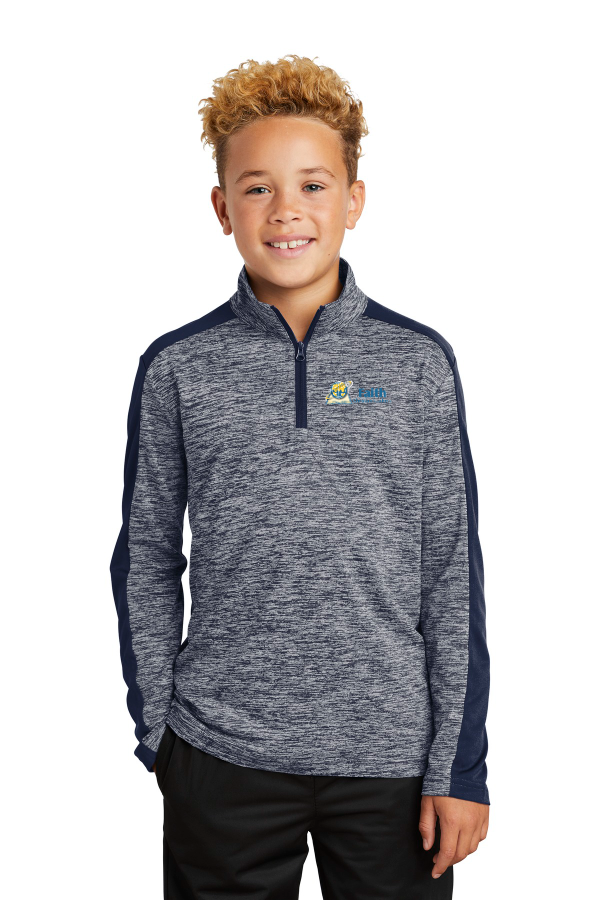 YOUTH Electric Heather 1/4-Zip Pullover