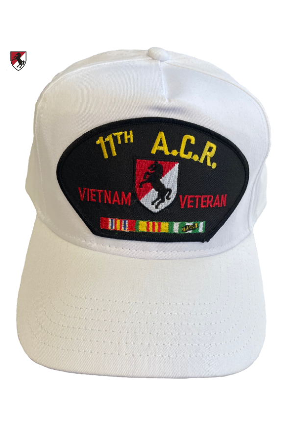 11th ACR White Vietnam Cap