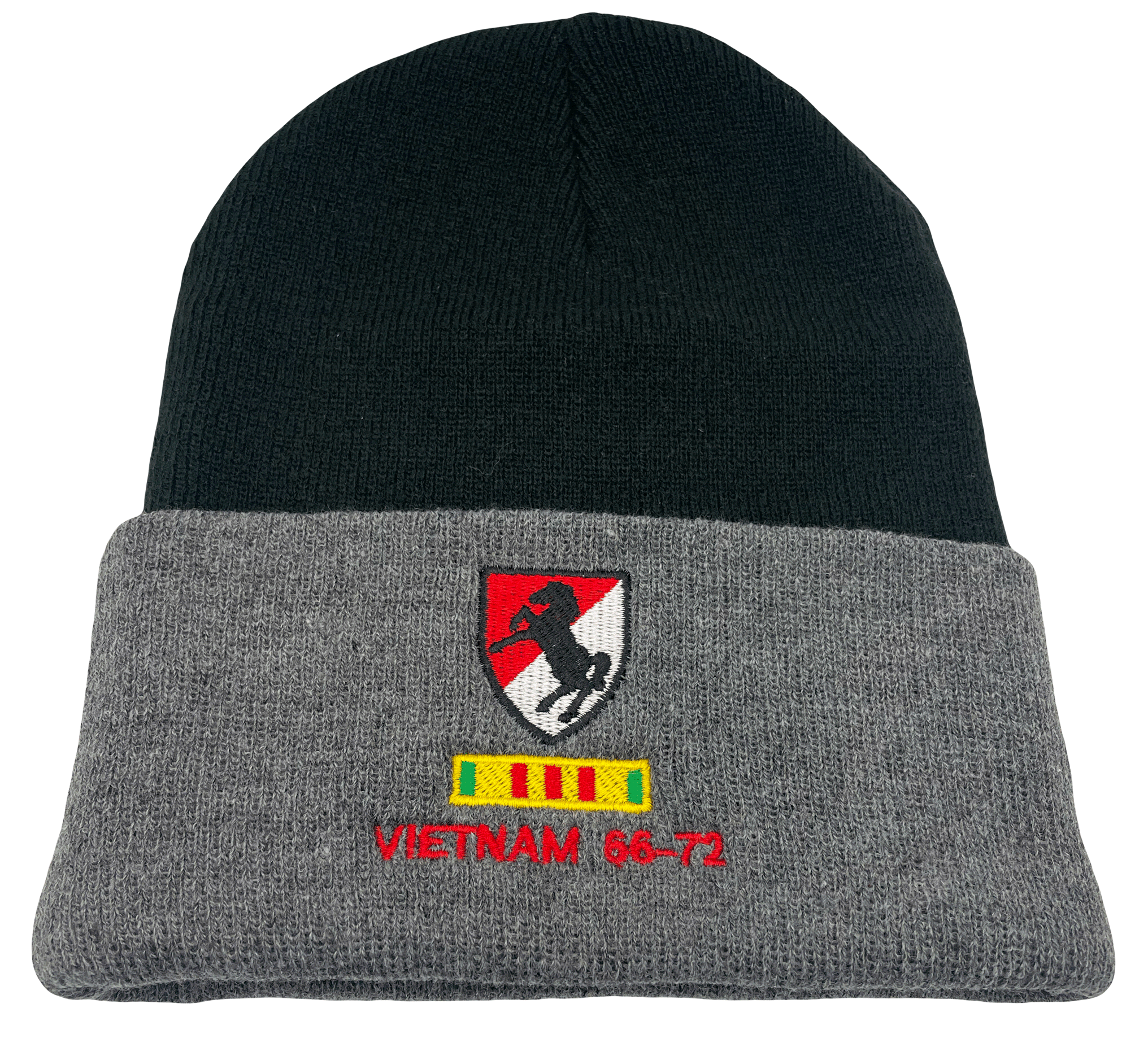 Knit Cap - Black and Grey