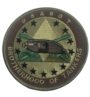 USABOT Patch 3.5 Round Green/Brown
