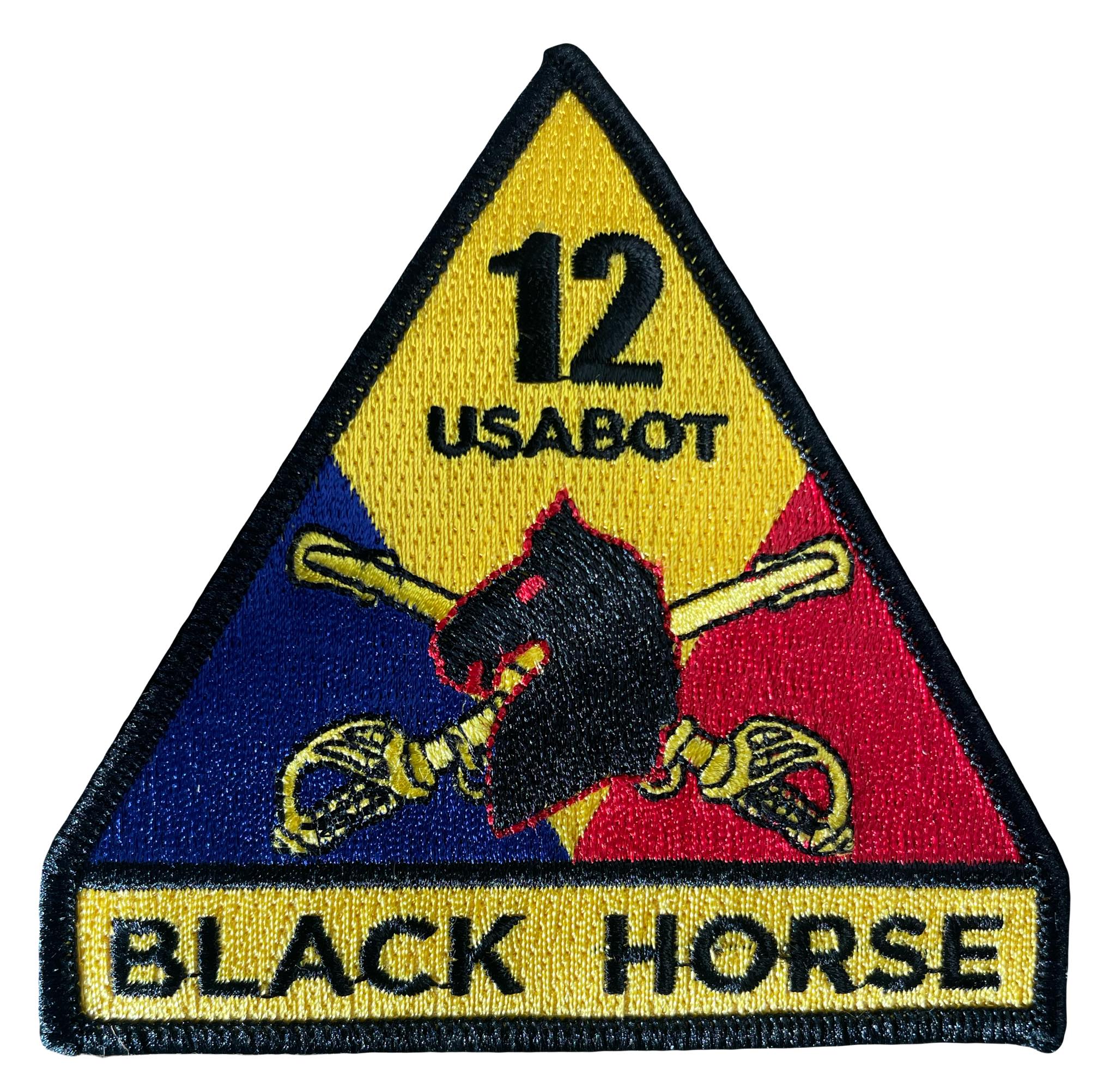USABOT 12TH BATTALION BLACKHORSE PATCH