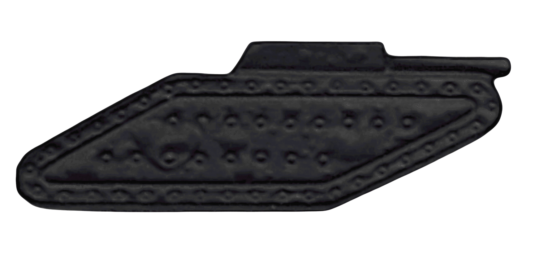 Tank Black Metal Lapel Pin