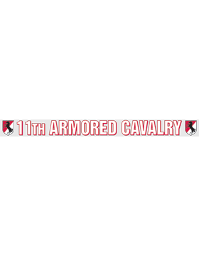 2" X 24" 11th Armored Cavalry Decal