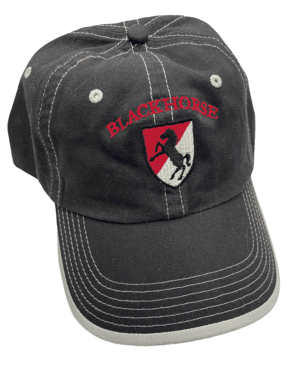 Vintage Washed Contrast Black Stone Cap