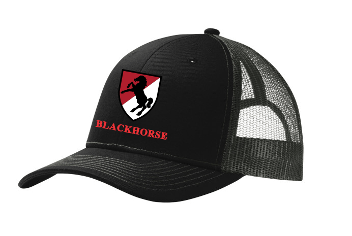 Black & Grey Snap Back Trucker Cap