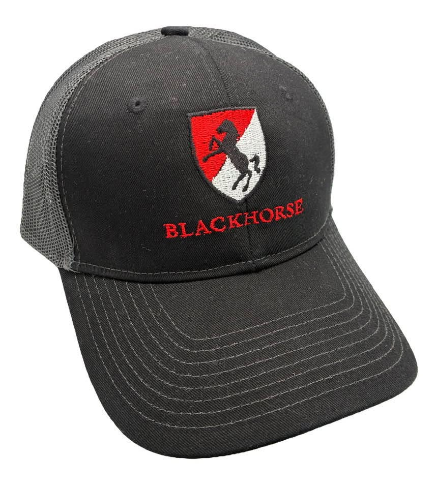 Black & Grey Snap Back Trucker Cap