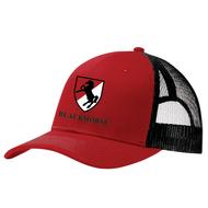 Red & Black Snap Back Trucker Cap