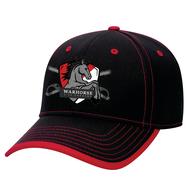 Warhorse Superior Cap - Black with Red Trim