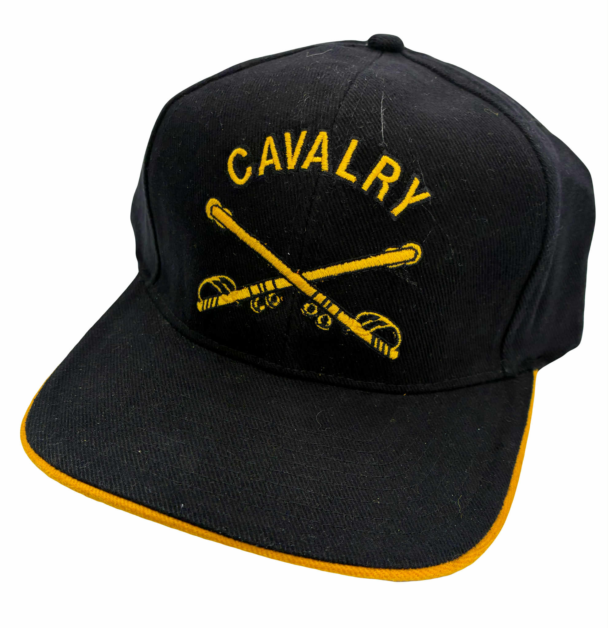 Cavalry with Crossed Sabers Custom Embroidered Cap