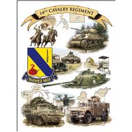 Regimental Print - 12" X 18 "