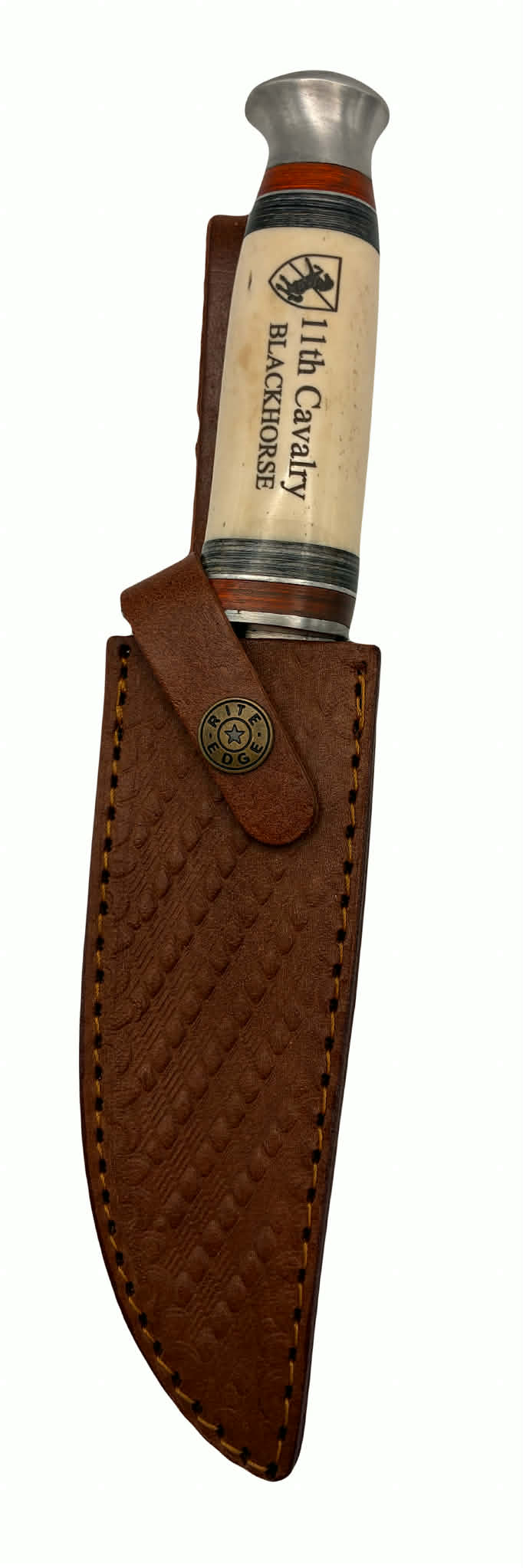 Blackhorse 10" Silver Bone Hunter Knife