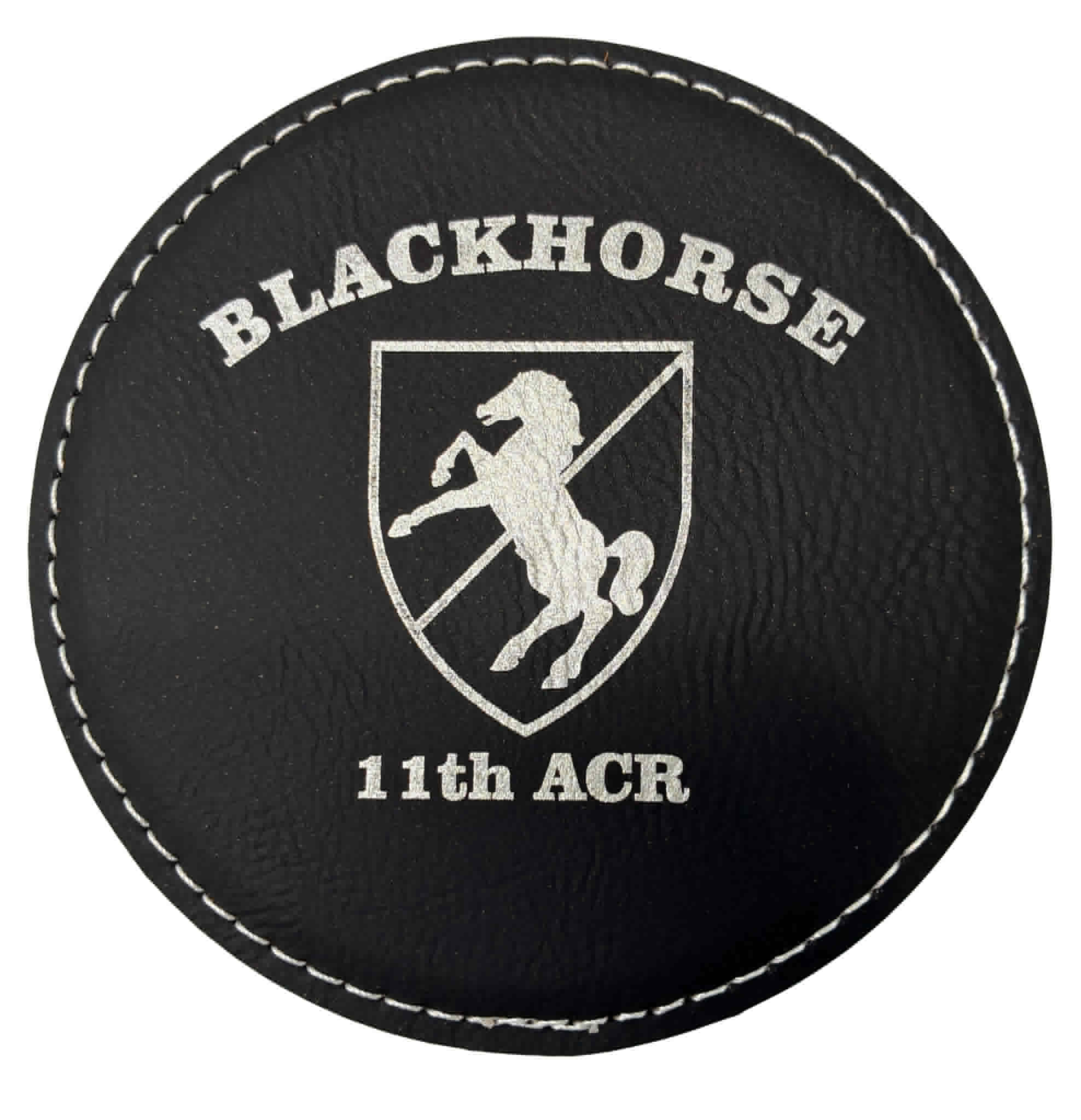 Black Leather Coaster
