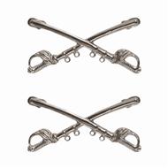 Cavalry Cross Sabers Set - Silver