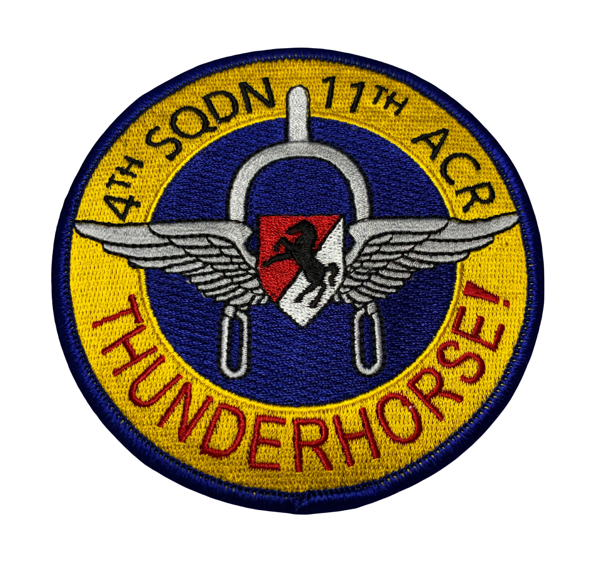 US Army 4th Sqdn 11th Acr Thunderhorse Aviation Patch Oif Oef